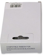 OKIN COMPATIBLE EPSON ERC30 ERC34 ERC38 BLACK  RED RIBBON