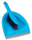 CLEANLINK DUSTPAN AND BRUSH BLUE