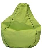 PREMIUM CANVAS BEAN BAG LIME FILLED WITH 200L OF BEANS