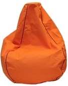 PREMIUM CANVAS BEAN BAG ORANGE FILLED WITH 200L OF BEANS