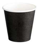 MPH SINGLE WALL PE PAPER CUPS  BLACK 6OZ 230ML BOX  1000 80MM DIAMETER