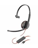 HP POLY BLACKWIRE 3210 MONAURAL USBC HEADSET USBCA ADAPTER  MONO  USB TYPE C 8X214AA