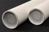 MAILING TUBE WHITE KRAFT 550MM X 76MM X 15MM