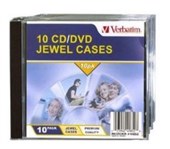 VERBATIM CDDVD 10 PACK CLEAR JEWEL CASES