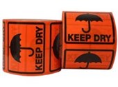 MESSAGE LABEL ON A ROLL KEEP DRY 500  ROLL 96 X 100MM X 50M