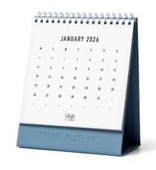 LETTS OF LONDON DESK CALENDAR CONSCIOUS 150X180MM OCEAN 2026