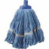 MOP REFILLS 350GM HOSPITAL LAUNDER ROUND BLUE DURACLEAN