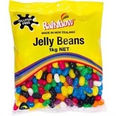 LOLLIES JELLYBEANS 1KG BAG GLUTEN FREE RAINBOW