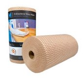 MPH ANTIBACTERIAL WAVY WIPES  BROWN 300MM X 500MM 90 SHEETS 80GSM