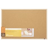 QUARTET CORKBOARD 890 X 580MM OAK FRAME