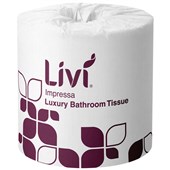 LIVI IMPRESSA TOILET TISSUE 3PLY 225 SHEET CARTON 48