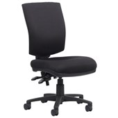 KNIGHT NOVA OFFICE CHAIR HIGHBACK 3LEVER BREATHE FABRIC BLACK