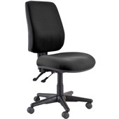 BURO ROMA OFFICE CHAIR HIGHBACK 2LEVER JETT FABRIC BLACK