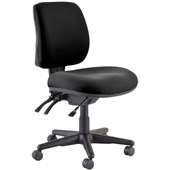 BURO ROMA OFFICE CHAIR MIDBACK 3LEVER JETT FABRIC BLACK