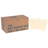 SHIPPING TAGS NO4 MANILLA W108 X L54MM BOX 1000