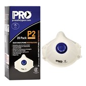 PROCHOICE PC321 RESPIRATOR P2 WITH VALVE DISPOSABLE BOX 20