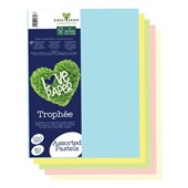 TROPHEE COLOURED PAPER A4 80GSM ASSORTED PASTELS PACK 500