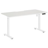 PULSE ELECTRIC DESK W1500 H7251195MM WHITE FRAME WHITE TOP