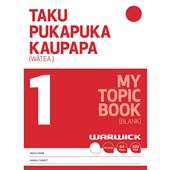 WARWICK MY TOPIC BOOK 1 TAKU PUKAPUKA MAHI UNRULED 32 LEAF