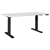 TIDAL PREMIUM ELECTRIC DESK W1600 X D800 X H6601300MM BLACK FRAME WHITE TOP