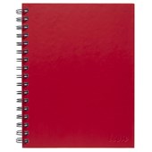 ICON SPIRAL NOTEBOOK A5 HARD COVER RED 200 PAGE