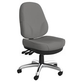 KNIGHT PLYMOUTH HEAVY DUTY OFFICE CHAIR HIGHBACK 3LEVER GREY