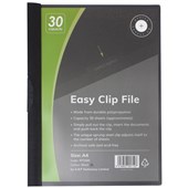 OSC CLIP EASY FILE 30 SHEET A4 BLACK