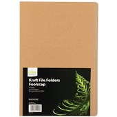 ICON FILE FOLDER FOOLSCAP KRAFT PACK 10