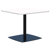 ACCENT CLASSIC MEETING TABLE W1000 X D1000 X H745MM BLACK BASE SNOW TOP