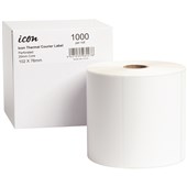 ICON THERMAL COURIER LABEL PERFORATED 102X76MM 1000 LABELS