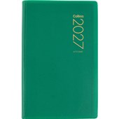 COLLINS DIARY POCKET A71P W74 X L105MM GREEN DAY PER PAGE ODD YEAR
