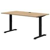 ACCENT RAPID DESK 1500X800MM BLACK FRAME CLASSIC OAK TOP