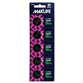 MAXLIFE BATTERY LITHIUM COIN CR2032 PACK 5