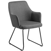 EDEN OLLI VISITOR SLED CHAIR CHARCOAL