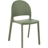 EDEN BUBBLE VISITOR CHAIR STACKABLE OLIVE