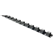 OKIN BINDING COIL PLASTIC 21 LOOP 6MM BLACK PACK 100