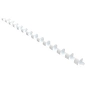 OKIN BINDING COILS PLASTIC 21 LOOP 12MM WHITE PACK 25