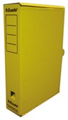 ESSELTE STORAGE CARTON FOOLSCAP W260 X H390 X D80MM YELLOW