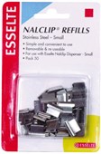 ESSELTE NALCLIP REFILLS SMALL SILVER PACK 50