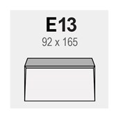 WINPAQ ENVELOPE PLAIN SELF SEAL 9S E13 W165 X L92MM WHITE BOX 500