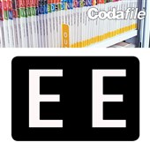 CODAFILE ALPHA LABEL E 162554 40 LABELS