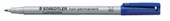 STAEDTLER 315 LUMOCOLOR NON PERMANENT MARKER BULLET 10MM BLUE