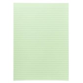 OLYMPIC TOPLESS PAD 7MM RULED A4 100 LEAF GREEN