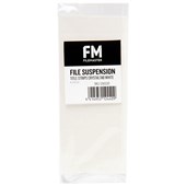 FM CRYSTALTAB TITLE STRIP WHITE PACK 50