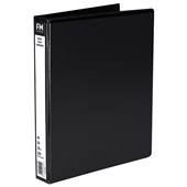 FM INSERT RINGBINDER POLYPROPYLENE 2D 26MM A4 BLACK