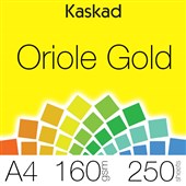 KASKAD COLOURED PAPER A4 160GSM ORIOLE GOLD PACK 250