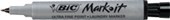 BIC MARKIT LAUNDRY PERMANENT MARKER BULLET ULTRA FINE 07MM BLACK PACK 2