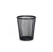METAL MESH CONICAL PENCIL HOLDER CUP BLACK