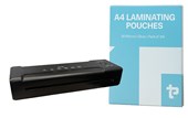 COMBO STRATA LITE A4 LAMINATOR  TASMAN 80 MICRON A4 POUCHES 100 PACK