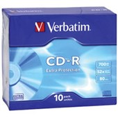 VERBATIM 41846 CDR DVD JEWEL CASE 700MB 52X PACK 10